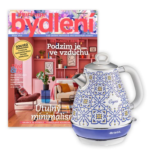 ROČNÍ PŘEDPLATNÉ MARIANNE BYDLENÍ + RYCHLOVARNÁ KONVICE ARIETE