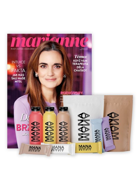 ROČNÍ PŘEDPLATNÉ MARIANNE + PRODUKTY MANA + DIGI VERZE ZDARMA