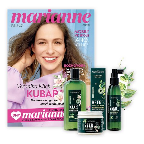 ROČNÍ PŘEDPLATNÉ MARIANNE + VLASOVÁ PÉČE MANUFAKTURA + DIGI VERZE ZDARMA