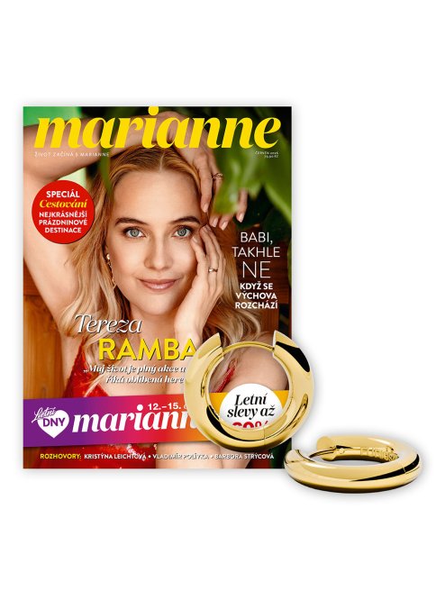 ROČNÍ PŘEDPLATNÉ MARIANNE + NÁUŠNICE FURIOSA + DIGI VERZE ZDARMA