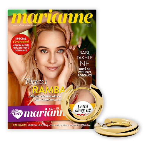 ROČNÍ PŘEDPLATNÉ MARIANNE + NÁUŠNICE FURIOSA + DIGI VERZE ZDARMA