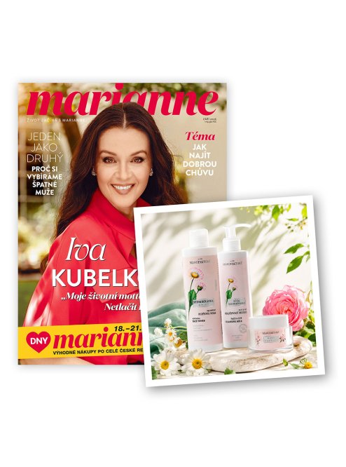 ROČNÍ PŘEDPLATNÉ MARIANNE + PÉČE MANUFAKTURA RŮŽE A SEDMIKRÁSKA