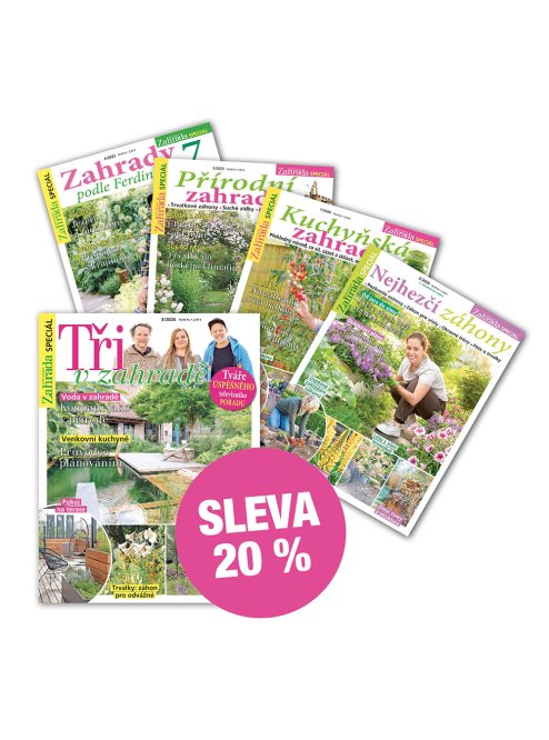 PŘEDPLATNÉ NAŠE KRÁSNÁ ZAHRADA SPECIÁL SE SLEVOU + DIGI VERZE ZDARMA