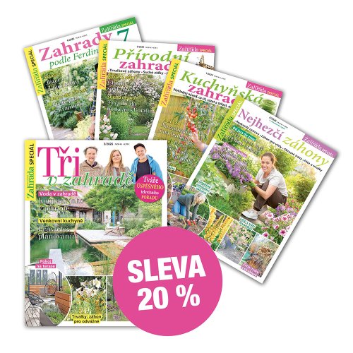 PŘEDPLATNÉ NAŠE KRÁSNÁ ZAHRADA SPECIÁL SE SLEVOU + DIGI VERZE ZDARMA
