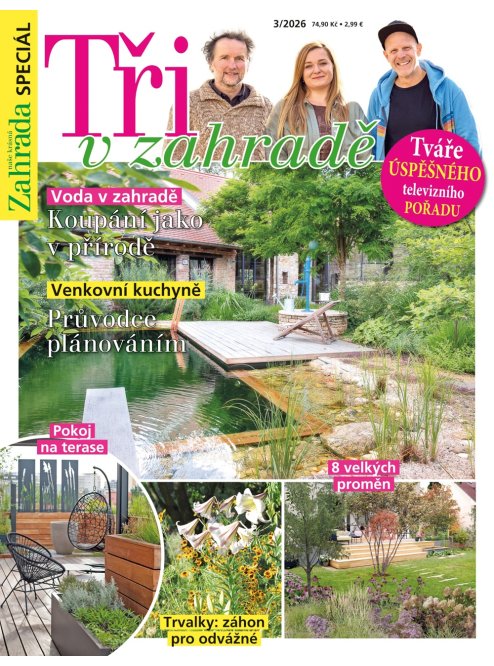 NAŠE KRÁSNÁ ZAHRADA SPECIÁL 03/2026 -  Tři v zahradě
