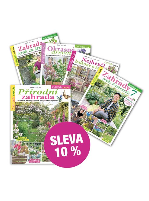 PŘEDPLATNÉ NAŠE KRÁSNÁ ZAHRADA SPECIÁL SE SLEVOU + DIGI VERZE ZDARMA