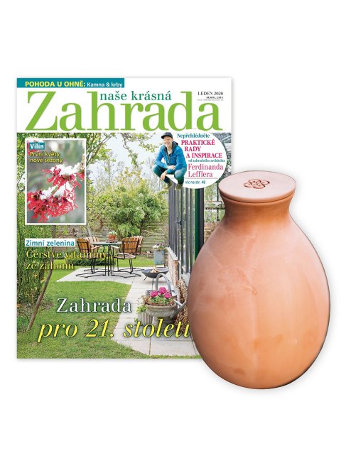 ROČNÍ PŘEDPLATNÉ NAŠE KRÁSNÁ ZAHRADA + ZAVLAŽOVACÍ OLLA 2,5l + DIGI VERZE ZDARMA