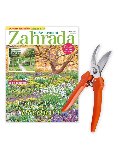 ROČNÍ PŘEDPLATNÉ NAŠE KRÁSNÁ ZAHRADA + NŮŽKY STAFOR + DIGI VERZE ZDARMA