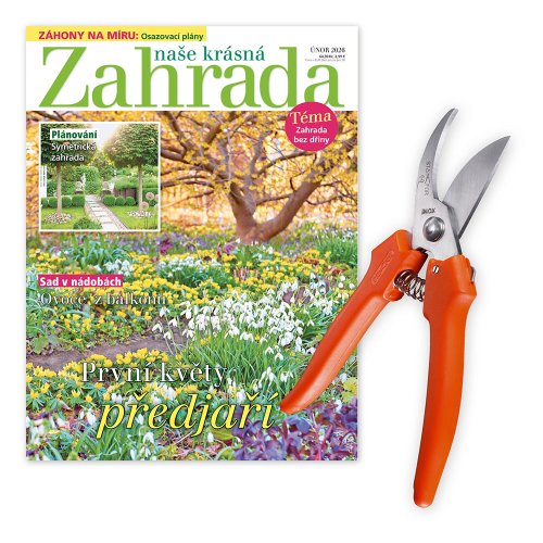 ROČNÍ PŘEDPLATNÉ NAŠE KRÁSNÁ ZAHRADA + NŮŽKY STAFOR + DIGI VERZE ZDARMA