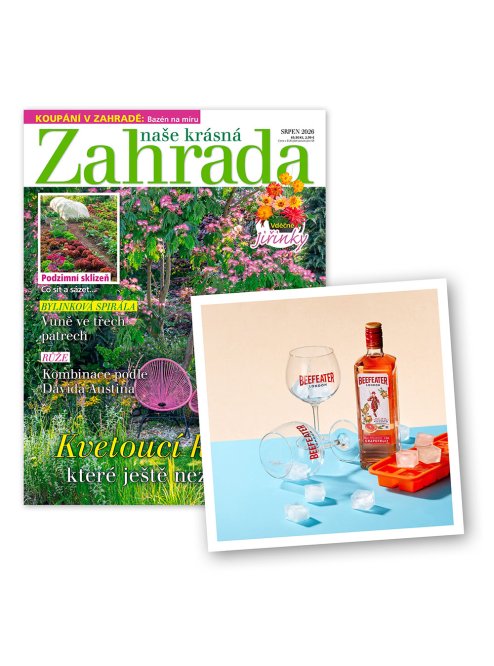 ROČNÍ PŘEDPLATNÉ NAŠE KRÁSNÁ ZAHRADA + SADA BEEFEATER