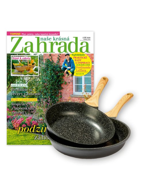 ROČNÍ PŘEDPLATNÉ NAŠE KRÁSNÁ ZAHRADA + SADA PÁNVÍ ETA