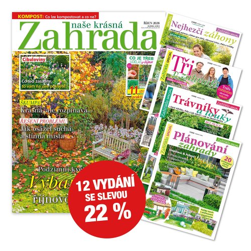 Roční předplatné Naše krásná zahrada + speciály