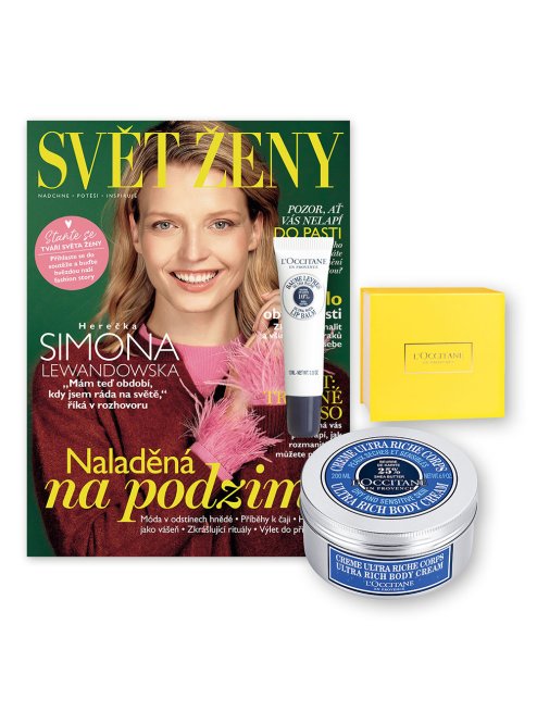ROČNÍ PŘEDPLATNÉ SVĚT ŽENY + PÉČE L'OCCITANE + DIGI ZDARMA