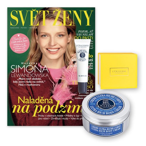 ROČNÍ PŘEDPLATNÉ SVĚT ŽENY + PÉČE L'OCCITANE + DIGI ZDARMA