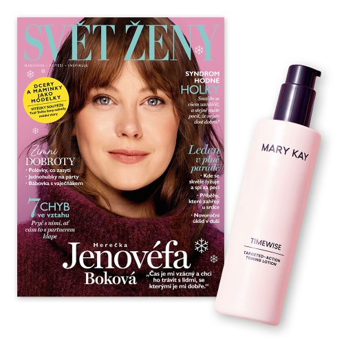 ROČNÍ PŘEDPLATNÉ SVĚT ŽENY + TĚLOVÉ MLÉKO MARY KAY + DIGI ZDARMA