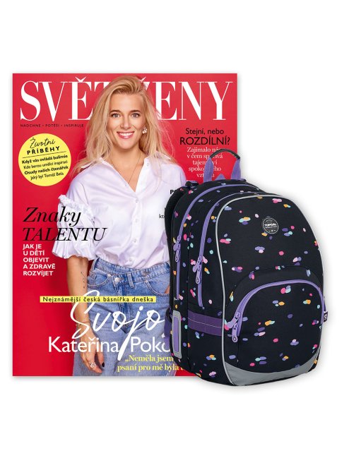 DVOULETÉ PŘEDPLATNÉ SVĚT ŽENY + ŠKOLNÍ BATOH TOPGAL