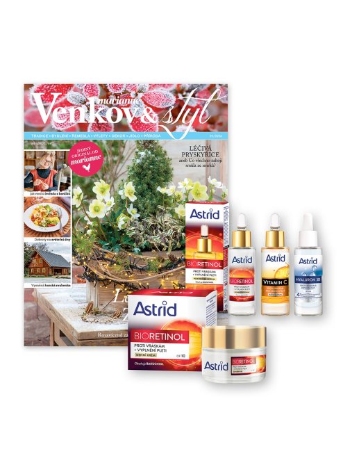 ROČNÍ PŘEDPLATNÉ MARIANNE VENKOV A STYL + PÉČE ASTRID + DIGI VERZE ZDARMA