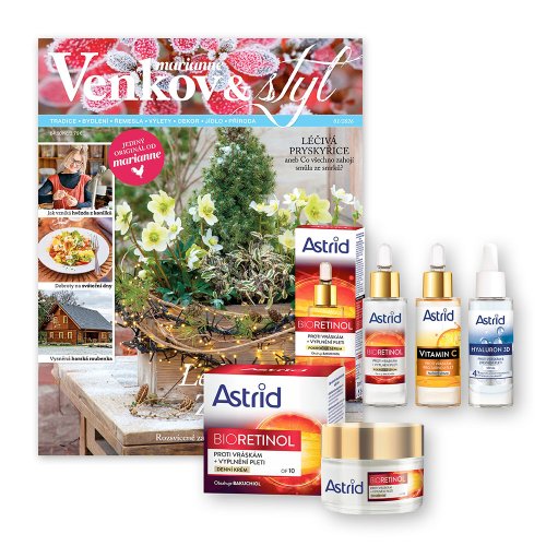 ROČNÍ PŘEDPLATNÉ MARIANNE VENKOV A STYL + PÉČE ASTRID + DIGI VERZE ZDARMA