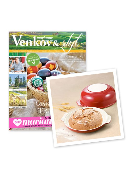 ROČNÍ PŘEDPLATNÉ MARIANNE VENKOV A STYL + FORMA NA CHLÉB TESCOMA + DIGI VERZE ZDARMA
