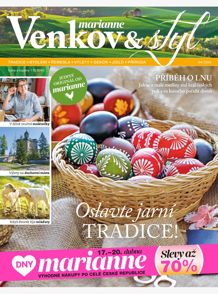 AKTUÁLNÍ VYDÁNÍ MARIANNE VENKOV A STYL 04/2026