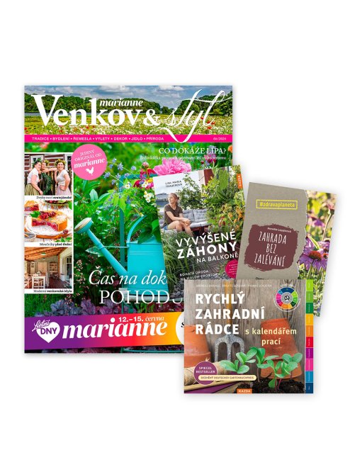 ROČNÍ PŘEDPLATNÉ MARIANNE VENKOV A STYL + SADA KNIH + DIGI VERZE ZDARMA