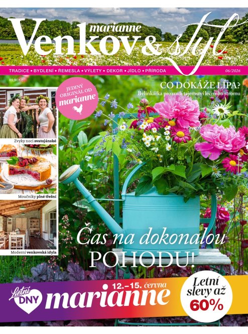 AKTUÁLNÍ VYDÁNÍ MARIANNE VENKOV A STYL 06/2026