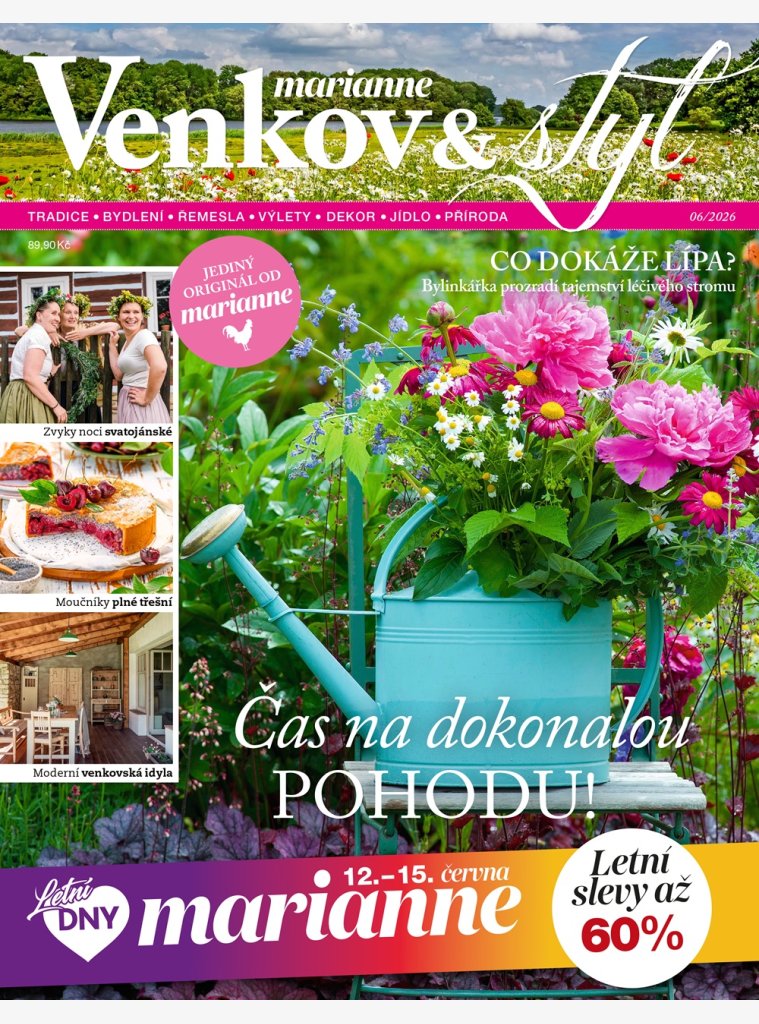 AKTUÁLNÍ VYDÁNÍ MARIANNE VENKOV A STYL 06/2026
