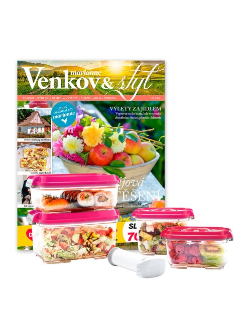 ROČNÍ PŘEDPLATNÉ MARIANNE VENKOV A STYL + VAKUOVÉ DÓZY STATUS