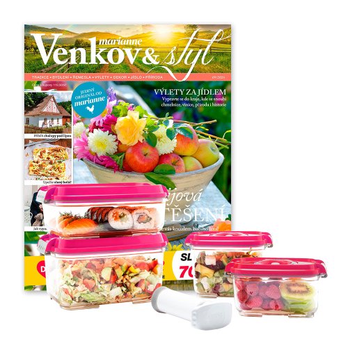 ROČNÍ PŘEDPLATNÉ MARIANNE VENKOV A STYL + VAKUOVÉ DÓZY STATUS