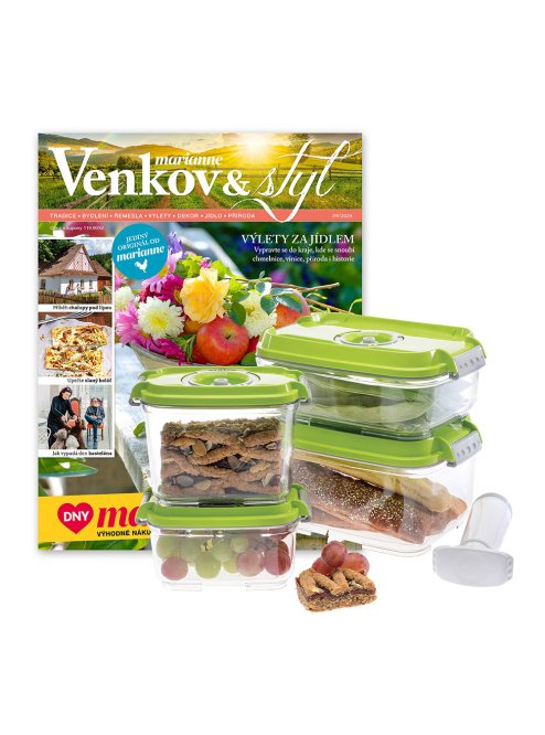 ROČNÍ PŘEDPLATNÉ MARIANNE VENKOV A STYL + VAKUOVÉ DÓZY STATUS