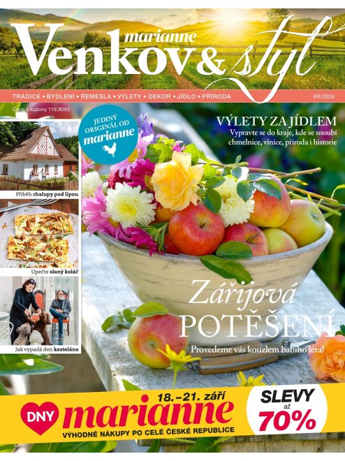 AKTUÁLNÍ VYDÁNÍ MARIANNE VENKOV A STYL 09/2026