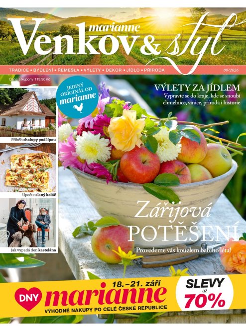 AKTUÁLNÍ VYDÁNÍ MARIANNE VENKOV A STYL 09/2026