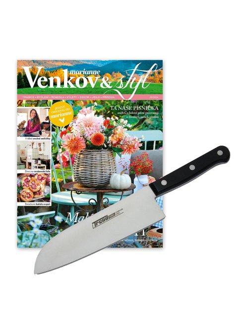 ROČNÍ PŘEDPLATNÉ MARIANNE VENKOV A STYL + KUCHYŇSKÝ NŮŽ TREND
