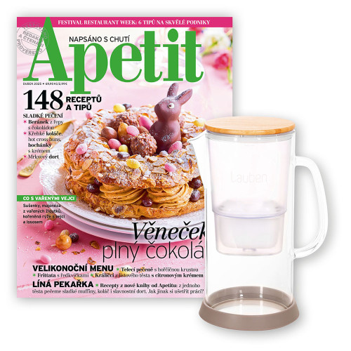 ROČNÍ PŘEDPLATNÉ APETIT + KONVICE LAUBEN + DIGI VERZE ZDARMA