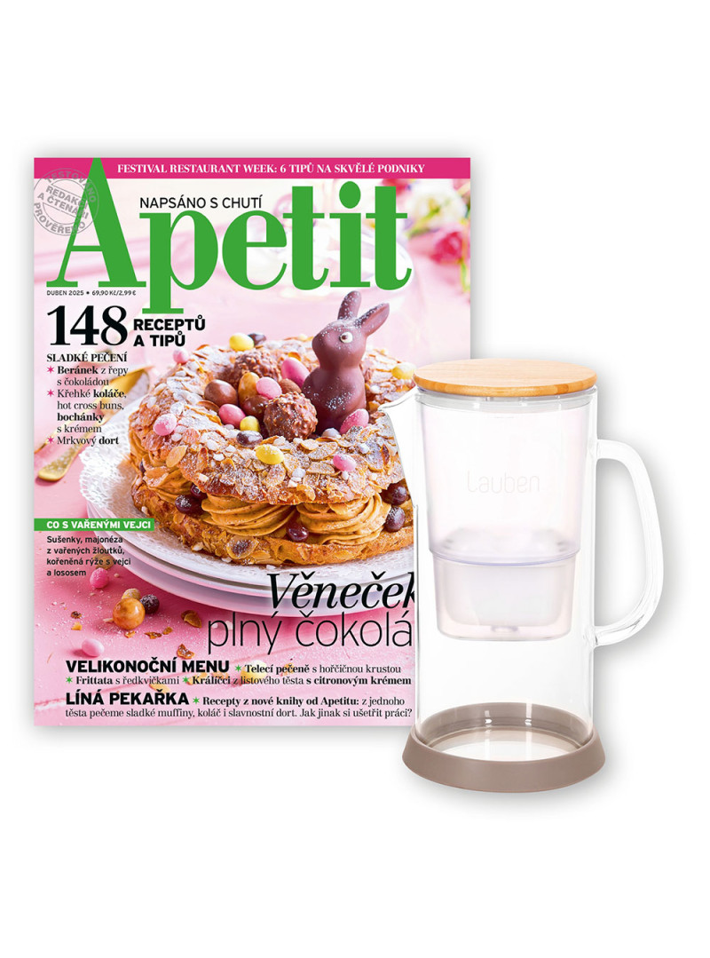 ROČNÍ PŘEDPLATNÉ APETIT + KONVICE LAUBEN + DIGI VERZE ZDARMA