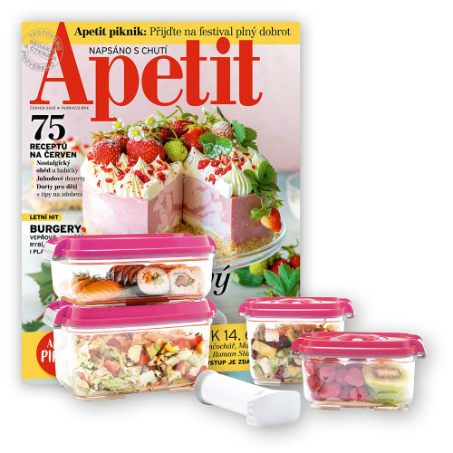 ROČNÍ PŘEDPLATNÉ APETIT + VAKUOVÉ DÓZY DSI STATU (5 ks) + DIGI VERZE ZDARMA