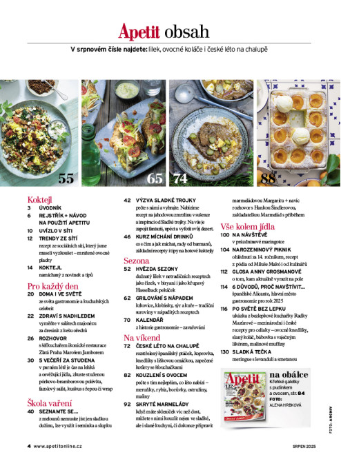 AKTUÁLNÍ VYDÁNÍ APETIT 08/2025