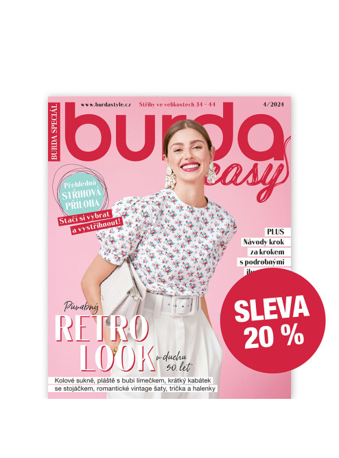 ROČNÍ PŘEDPLATNÉ BURDA EASY SE SLEVOU