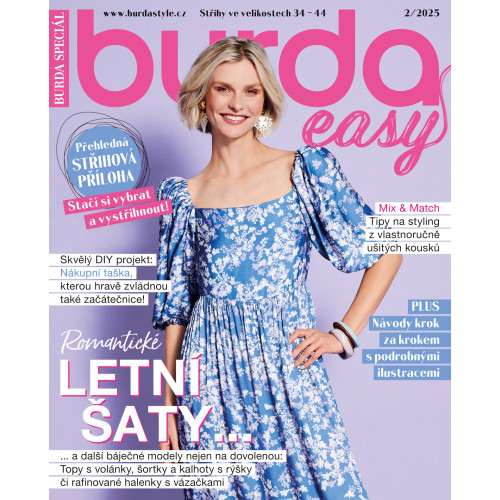 ROČNÍ PŘEDPLATNÉ BURDA EASY SE SLEVOU 17 %
