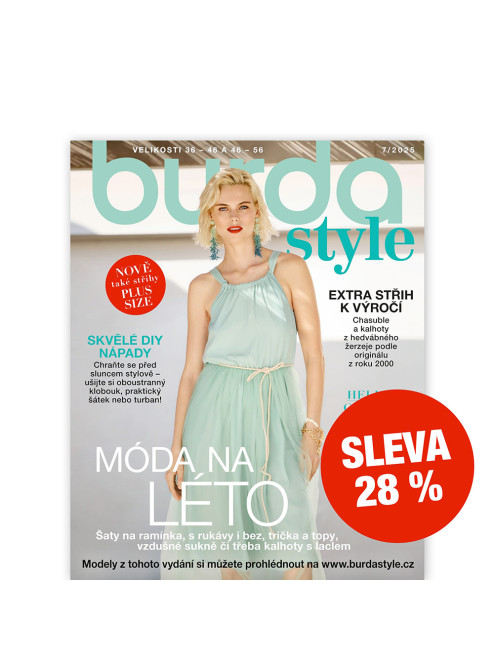 ROČNÍ PŘEDPLATNÉ BURDA STYLE SE SLEVOU