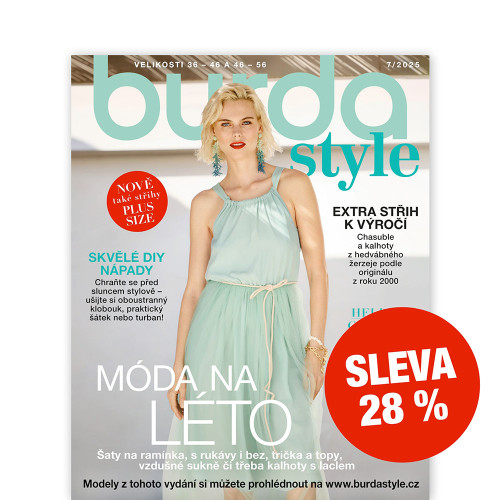 ROČNÍ PŘEDPLATNÉ BURDA STYLE SE SLEVOU