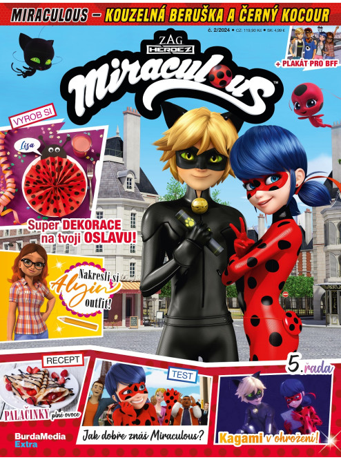 Miraculous: Beruška a Černý kocour 02/2024 - každé vydání s hračkou
