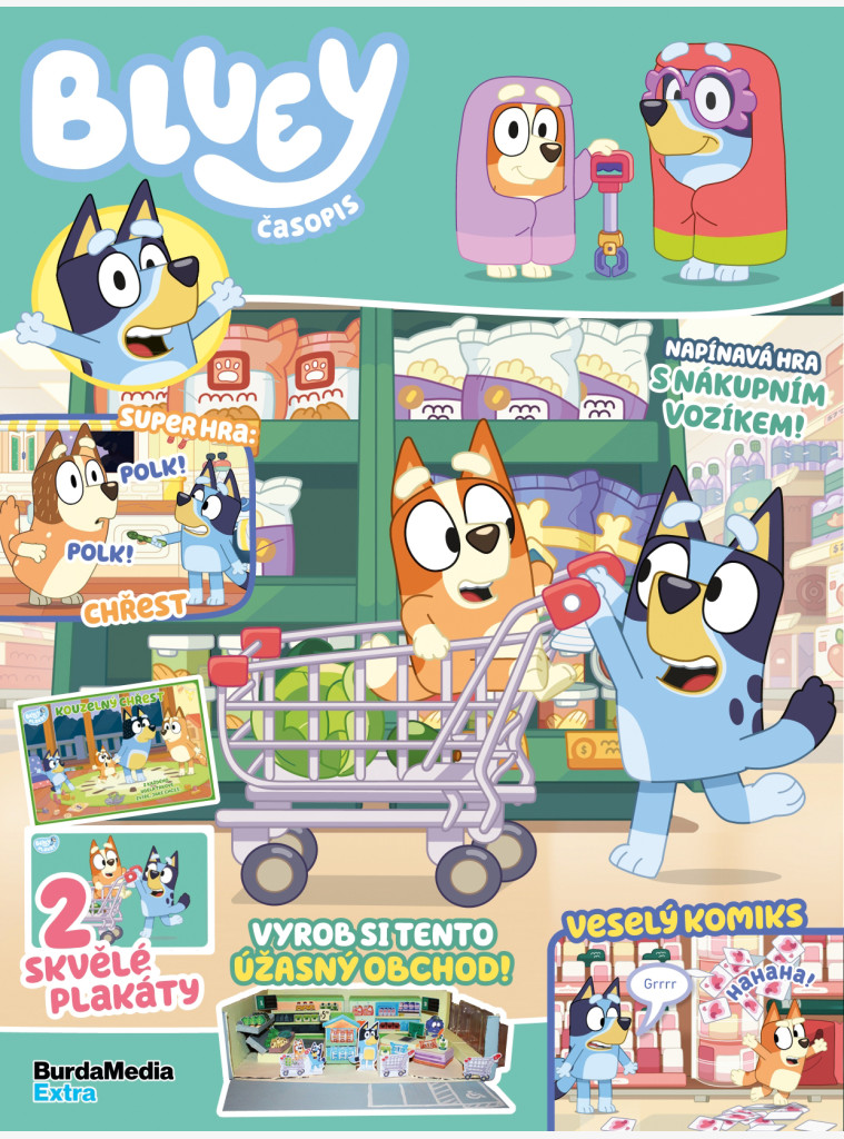 Bluey 1/2025 - každé vydání s hračkou