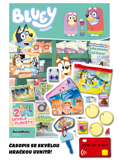 Bluey 1/2025 - každé vydání s hračkou