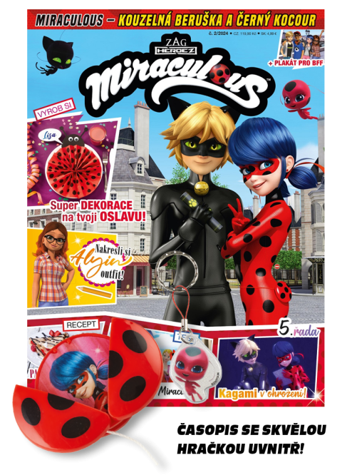 Miraculous: Beruška a Černý kocour 02/2024 - každé vydání s hračkou