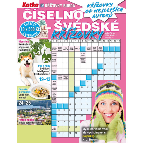 Roční předplatné Katka Číselno-švédské křížovky se slevou