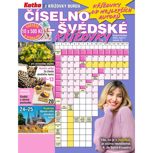 Roční předplatné Katka Číselno-švédské křížovky se slevou