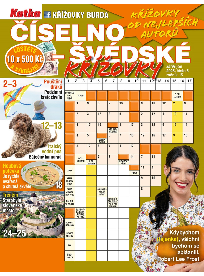 Roční předplatné Katka Číselno-švédské křížovky se slevou