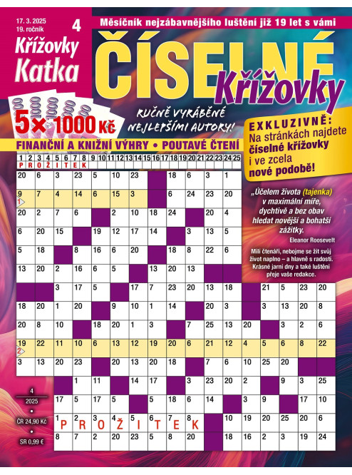 Roční předplatné Katka Číselné křížovky se slevou