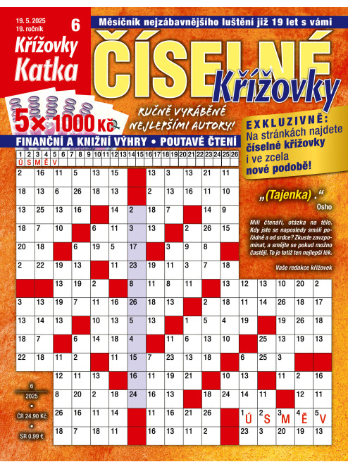 Roční předplatné Katka Číselné křížovky se slevou